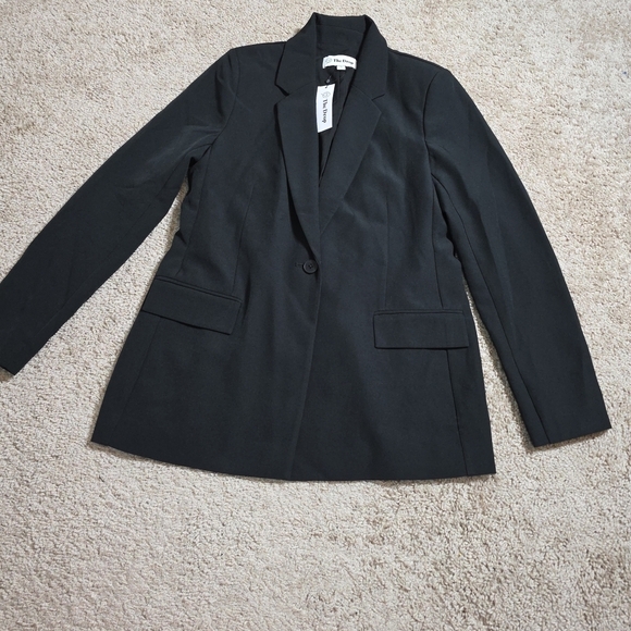 The Drop Blake Long Blazer Women’s Medium Black  Work Casual Office ($79) - Picture 4 of 11